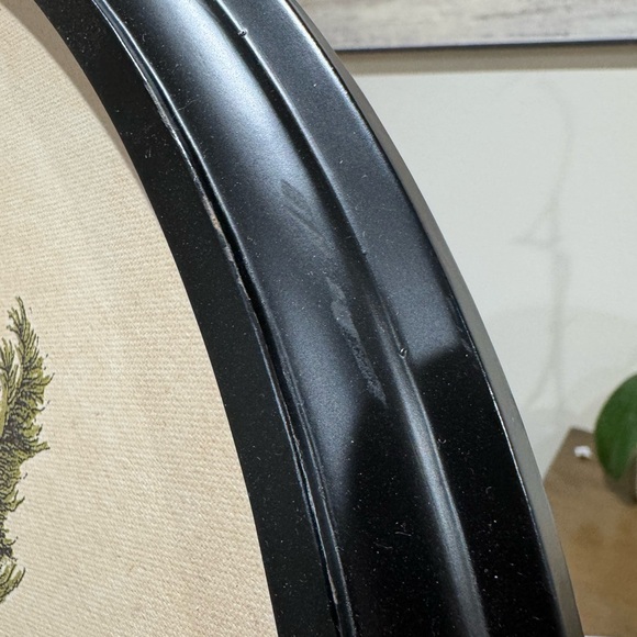 Damaged Evergreen Oval Framed Wall Art Studio McGee Christmas tree - Picture 9 of 10